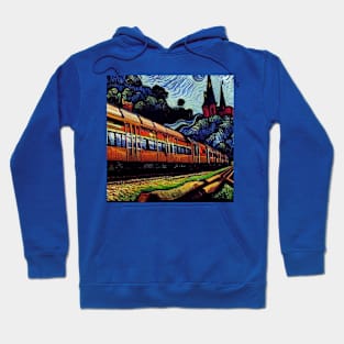 Starry Night Wizarding Express Train Hoodie